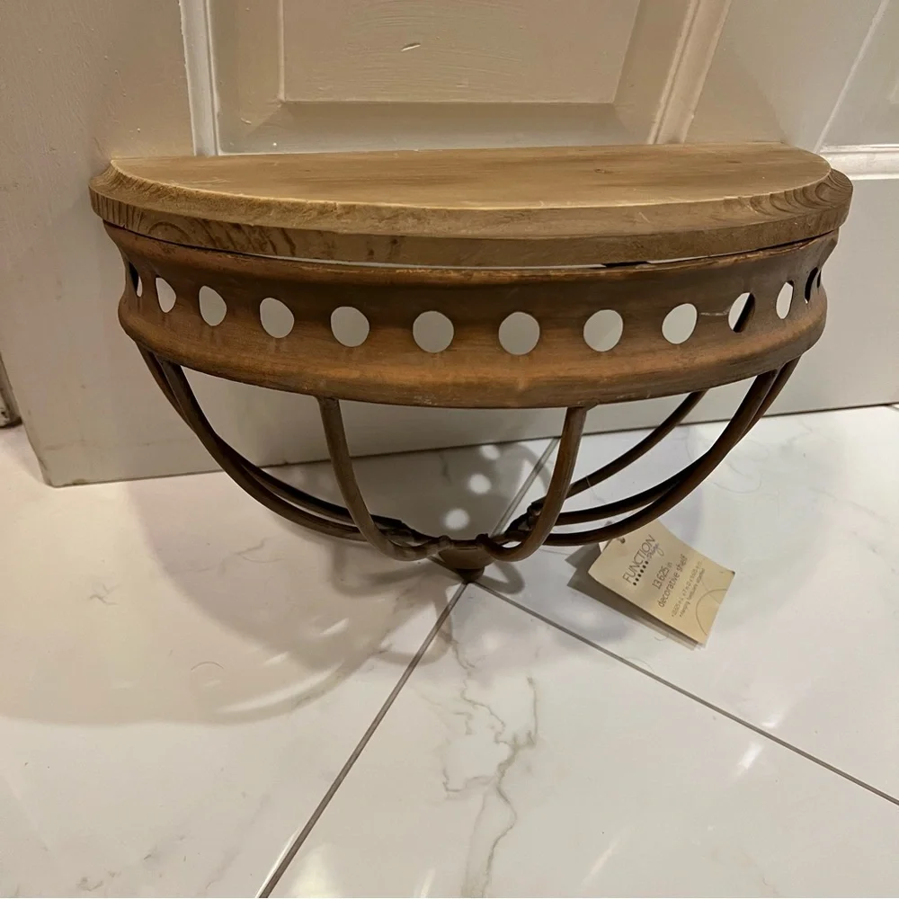 Just Reduced: Function Design wood and metal decorative shelf
